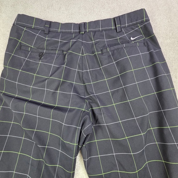 Nike Golf Tour Performance Dri-Fit Plaid Golf Pants Men's 36x34 Blue Green - Picture 3 of 10